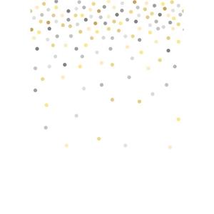 ESTAhome Fotobehang Confetti Dots Geel En Grijs - 158930