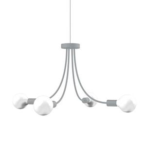 LUMICOM Classic Plafondlamp, 4xe27, Metaal, Grijs, D.60cm