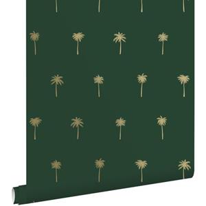 ESTAhome Behang Palmbomen Emerald Groen En Goud - 139160
