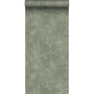 ESTAhome Behang Betonlook Vergrijsd Groen - 148756 - 50 X 900 Cm