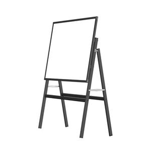 IVOL Whiteboard Op Statief - Magnetisch - 150x90 Cm - Zwart