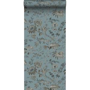 ESTAhome Behang Vintage Bloemen Vintage Blauw - 139402
