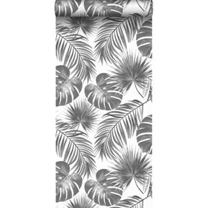 ESTAhome Behang Tropische Bladeren Zwart Wit - 139236