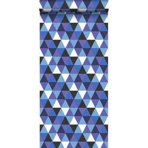 Origin Wallcoverings Behang Grafische Driehoeken Blauw - 347205