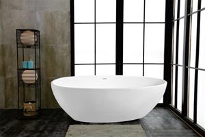 Lavigo bad vrijstaand 180x89cm met afvoer wit