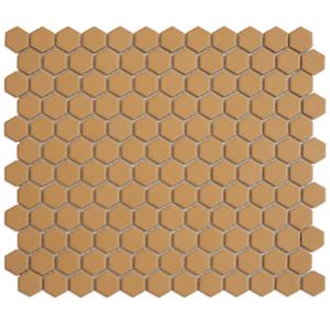 The Mosaic Factory Hexagon vloertegel - 26x30cm - Hexagon - Porselein Tuscany Gold- Mat HM23025