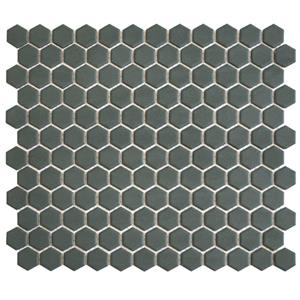 The Mosaic Factory Hexagon vloertegel - 26x30cm - Hexagon - Porselein Camo Green- Mat HM23550