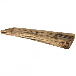 Wood Brothers Zwevende rustiek eiken spoorweg wandplank 80 x 30 cm