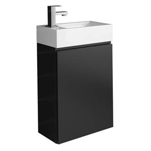 Badplaats Toiletmeubel Angela 40 cm x 22 cm - Mat zwart