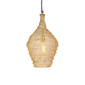 qazqa Orientalische Hängelampe Gold 30 cm - Nidum - Gold/Messing