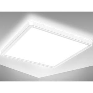 B.K.Licht Led-plafondlamp BK_DB1559 LED Bad-Deckenlampe, mit Backlight, Ultraflach (1 stuk)