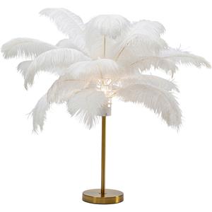 DEPOT Tischleuchte Feather Palm Weiß 60cm