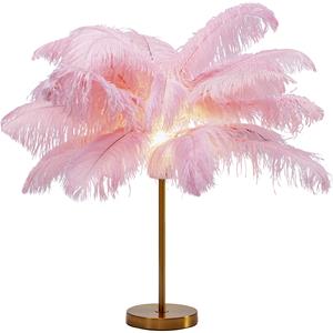 KARE Feather Palm Tischleuchte mit Federn, pink