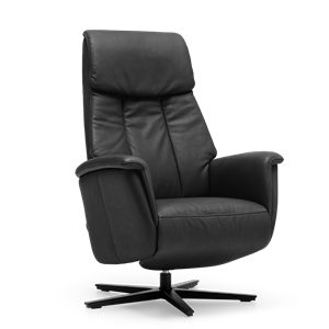 Prominent Relaxstoel S-100 Zwart Leer