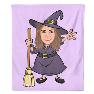 PillowBuddies Cartoon Fleecedeken Witch