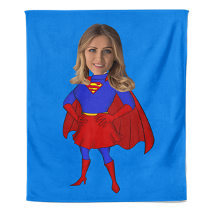 PillowBuddies Cartoon Fleecedeken Super Woman