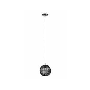 Globo Zwarte hanglamp Hermi II Ø 20cm 14994H