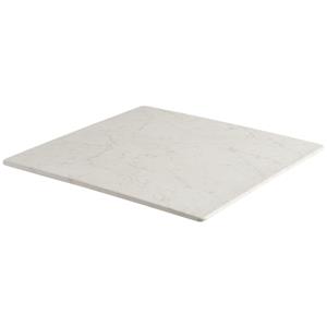 Topalit Tafelblad Finando vierkant; 80x80 cm (LxB); wit/gemarmerd; vierkant