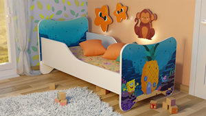 Top Beds Kleuterbed  Mr. Sponge 80x160 incl. Matras & Slat