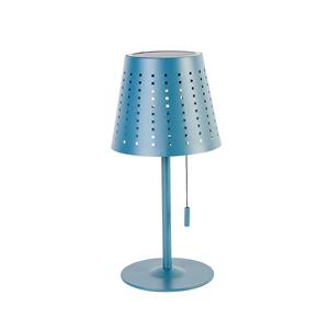 QAZQA Buiten tafellamp blauw incl. LED 3-staps dimbaar op solar - Ferre