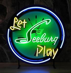 Fiftiesstore Let Seeburg Play Neon Verlichting 60 x 60 cm