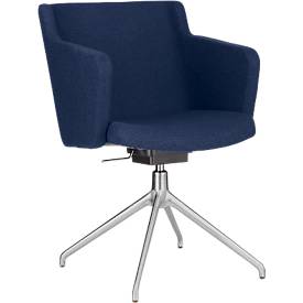 Topstar Konferenzstuhl Sitness 1.0, dreidimensionale Sitzfläche, höhenverstellbar, drehbar, blau