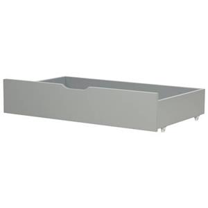 beliani Bettschublade auf Rollen 2er Set Kiefernholz grau 97 x 58 cm Rumilly - Grau