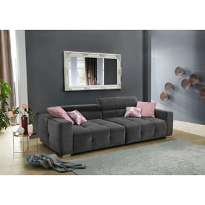 Jockenhöfer Gruppe Big-Sofa "Trento", mit Wellenfederung, Sitzkomfort und mehrfach verstellbare Kopfstützen