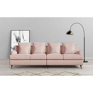 Guido Maria Kretschmer Home&Living Big-Sofa "NORIN", (2 St.), zwei Fußarten: vorne - Rollen, hinten - Holzfüße