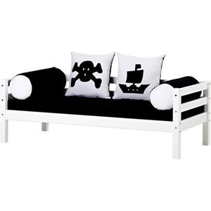 Hoppekids Kinderbett "ECO Dream", Piratenbett, Tagesbett mit Matratze schwarz 2 Größen