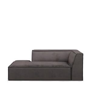 Rivièra Maison The Jagger Chaise Longue Left, scottish suede, noir