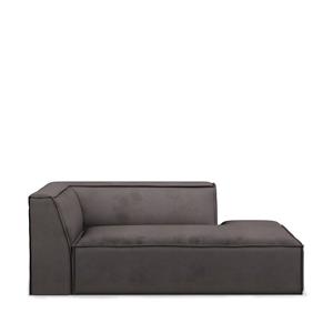 Rivièra Maison The Jagger Chaise Longue Right, scottish suede, noir