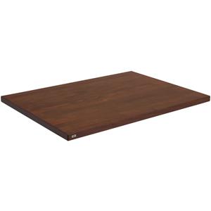Vega Massief houten tafelblad Kentucky gelakt rechthoekig; 80x60x3 cm (LxBxH); beuken/tabak gebeitst; rechthoekig