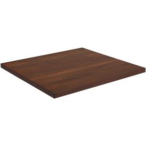 Vega Massief houten tafelblad Kentucky gelakt vierkant; 70x70x3 cm (LxBxH); beuken/tabak gebeitst; vierkant