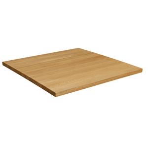 Vega Massief houten tafelblad Kentucky gelakt vierkant; 60x60x3 cm (LxBxH); eiken/naturel; vierkant
