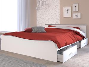 Mobistoxx Bed ALPHONSE 140x200 cm wit