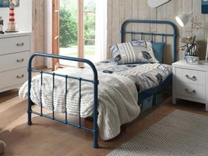 Mobistoxx Bed BROOKLYN 90x200 cm blauw
