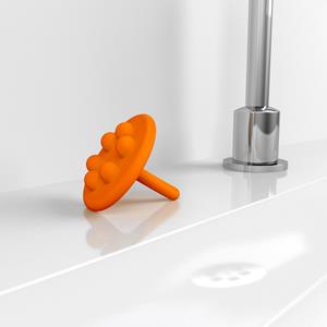 Clou Mini Wash Me siliconen waterstop oranje