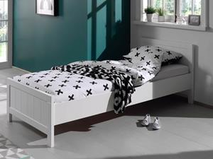 Mobistoxx Bed RIKKIE 90x200 cm dennenhout wit zonder lade
