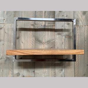 Loftdeur Industriële Wandplank Shelfie C RVS – 50cm X 35cm