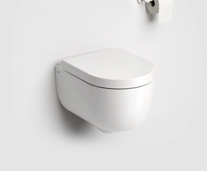 Clou Hammock randloos toilet keramiek 49cm met softclose zitting wit mat