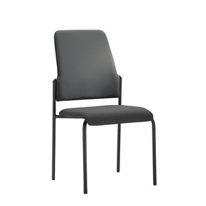 Interstuhl Bezoekersstoel GOAL, met 4 poten, VE = 2 stuks, stoelframe zwart, ijzergrijs
