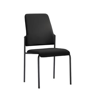 Interstuhl Bezoekersstoel GOAL, met 4 poten, VE = 2 stuks, stoelframe zwart, grafietzwart