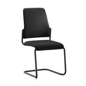 Interstuhl Bezoekersstoel GOAL, sledestoel, VE = 2 stuks, stoelframe zwart, zwart
