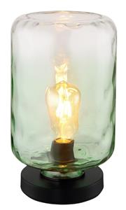 Globo Design tafellamp Darina groen glas 16046TG
