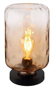 Globo Design tafellamp Darina amber glas 16046TA