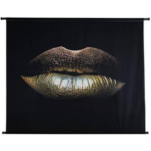 HD Collection Wandkleed Glamour Kiss - Goud - Fluweel