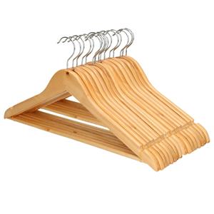 Kipit Kledinghangers - 16x - hout - luxe hangers -