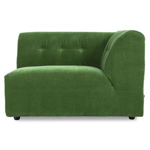 HKliving-collectie Vint bank element rechts 1,5-seat royal velvet groen