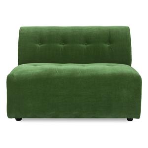 HKliving-collectie Vint bank element midden 1,5-seat royal velvet groen